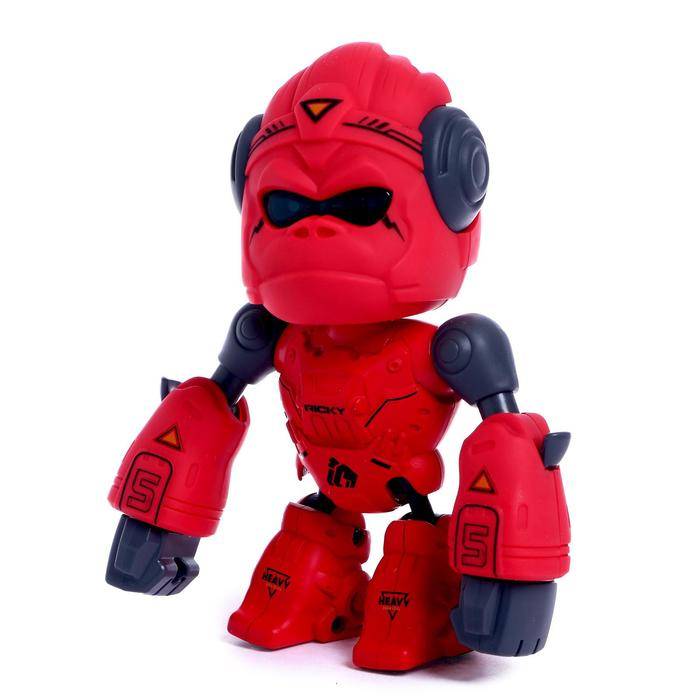 Робот обезьяна «Горилла», интерактивный: звук, свет, металлический, на батарейках, цвет МИКС Робот обезьяна «Горилла», интерактивный: звук, свет, металлический, на батарейках, цвет МИКС