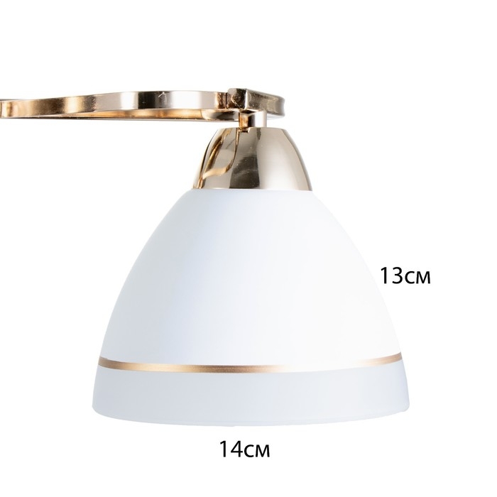 Люстра Люстра "Флёр" 3хЕ27 40Вт золото 57х57х25 см BayerLux