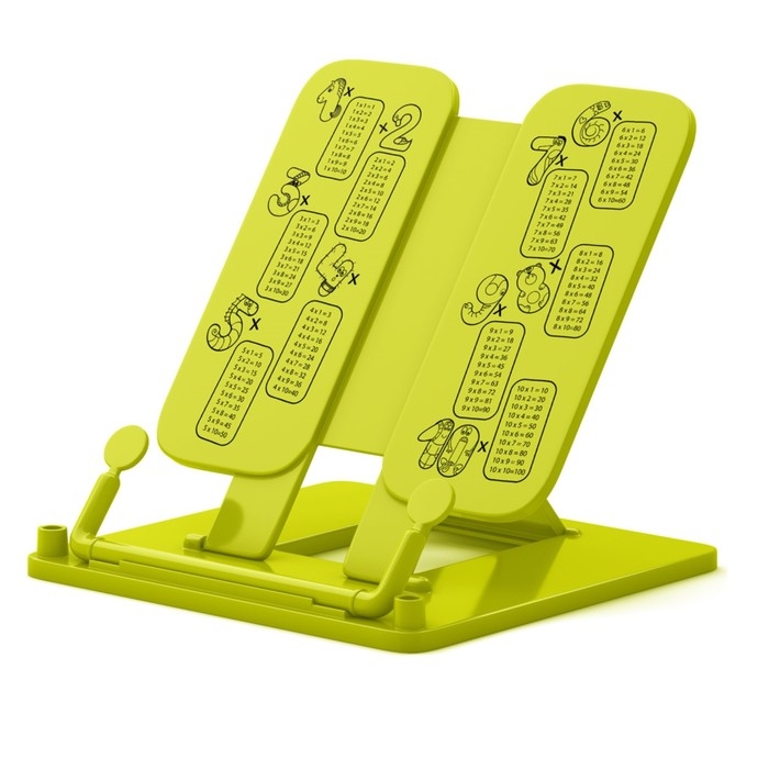 Подставка для книг ErichKrause Подставка для книг ErichKrause "Neon Solid", с таблицей умножения, желтая