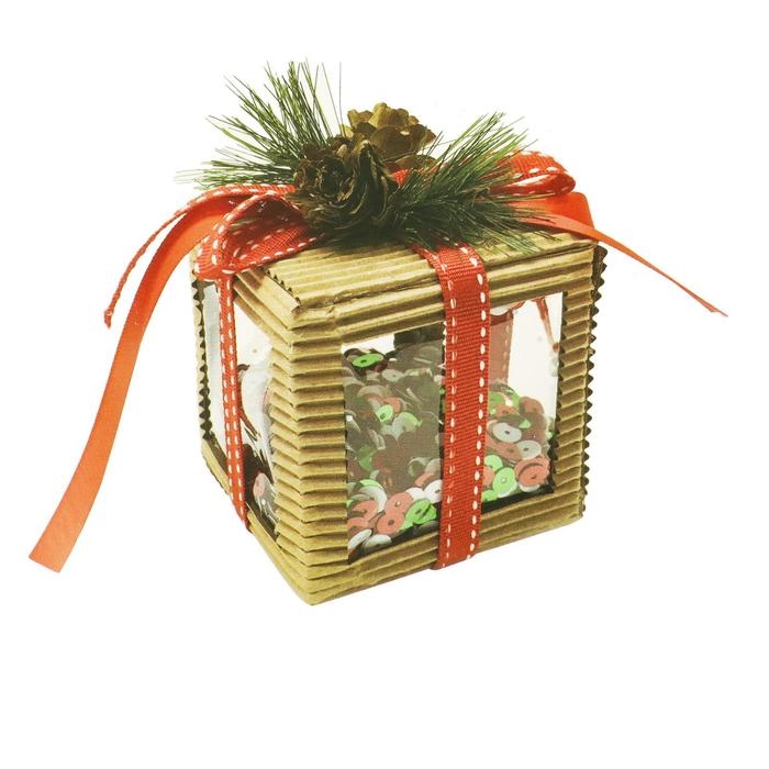 Набор для творчества - создай ёлочное украшение «Пайетки в кубе» Набор для творчества - создай ёлочное украшение «Пайетки в кубе»