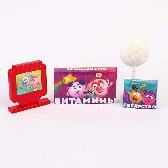 Набор доктора, Смешарики, в чемодане, 10 предметов МИКС Набор доктора, Смешарики, в чемодане, 10 предметов МИКС