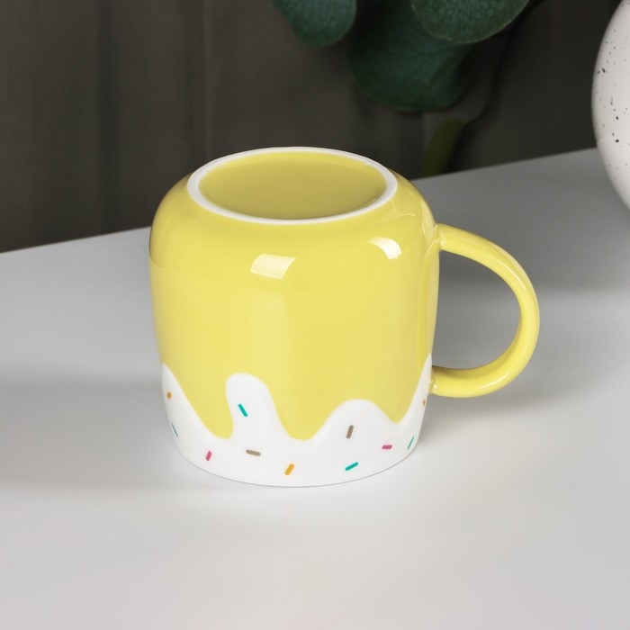 Кружка керамическая «Нежное мороженое», 380 мл, цвет МИКС Кружка керамическая «Нежное мороженое», 380 мл, цвет МИКС