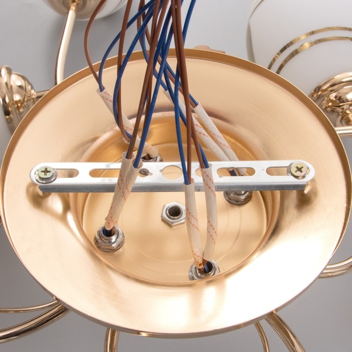 Люстра Люстра "Бриана" 8х40Вт Е27 Золото МОДЕЛЬ: 2800087