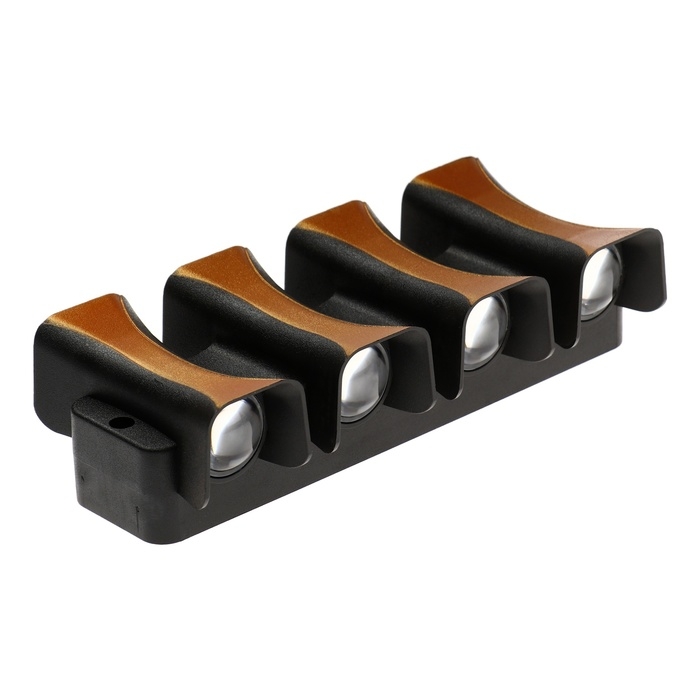 Светильник фасадный «Элегант», FSD-041, 8 Вт, 3000К, 4 луча, IP65, 220 В, пластик, черный Светильник фасадный «Элегант», FSD-041, 8 Вт, 3000К, 4 луча, IP65, 220 В, пластик, черный