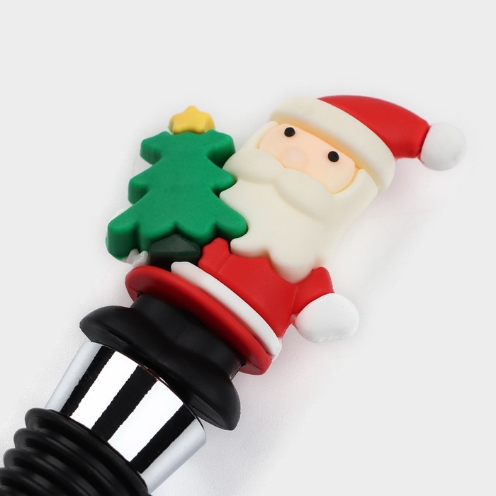 Пробка для бутылки Доляна «Дед Мороз», 12 см Пробка для бутылки Доляна «Дед Мороз», 12 см