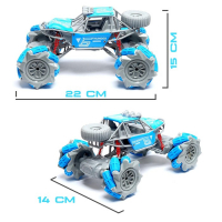 Машина радиоуправляемая «Джип-акробат», 4WD, управление жестами, работает от аккумулятора, цвет синий