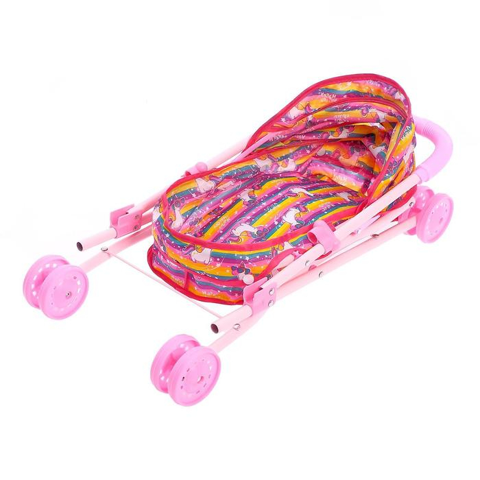 Коляска для кукол «Модная» универсальная, металлический каркас Коляска для кукол «Модная» универсальная, металлический каркас