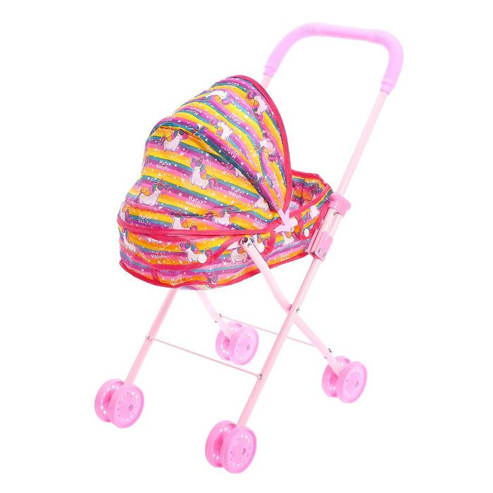 Коляска для кукол «Модная» универсальная, металлический каркас Коляска для кукол «Модная» универсальная, металлический каркас