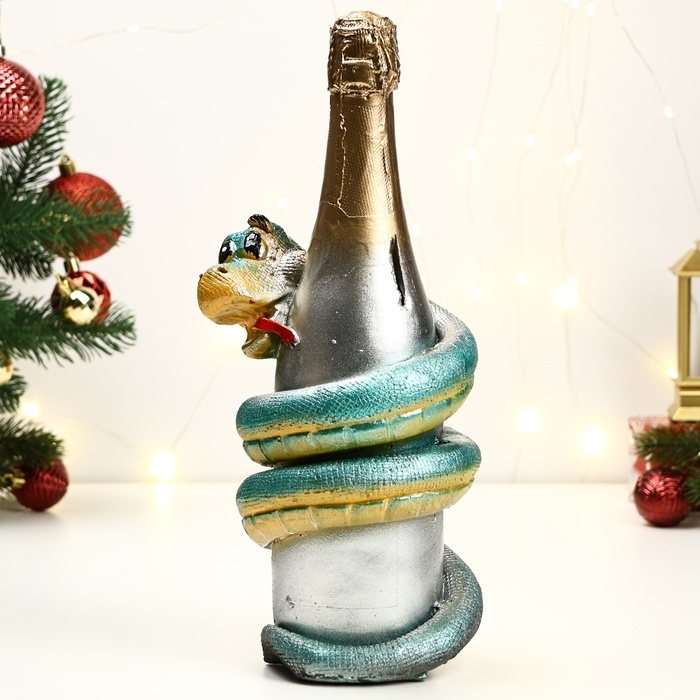 Копилка Копилка "Змея с шампанским" 35х16х16см