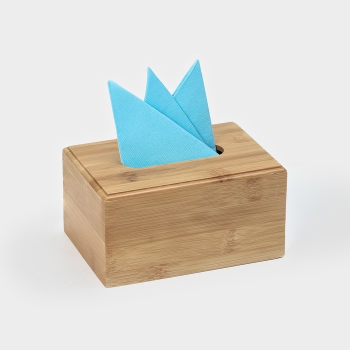 Салфетница Доляна «Комфорт», 17×11×9 см, бамбук Салфетница Доляна «Комфорт», 17×11×9 см, бамбук