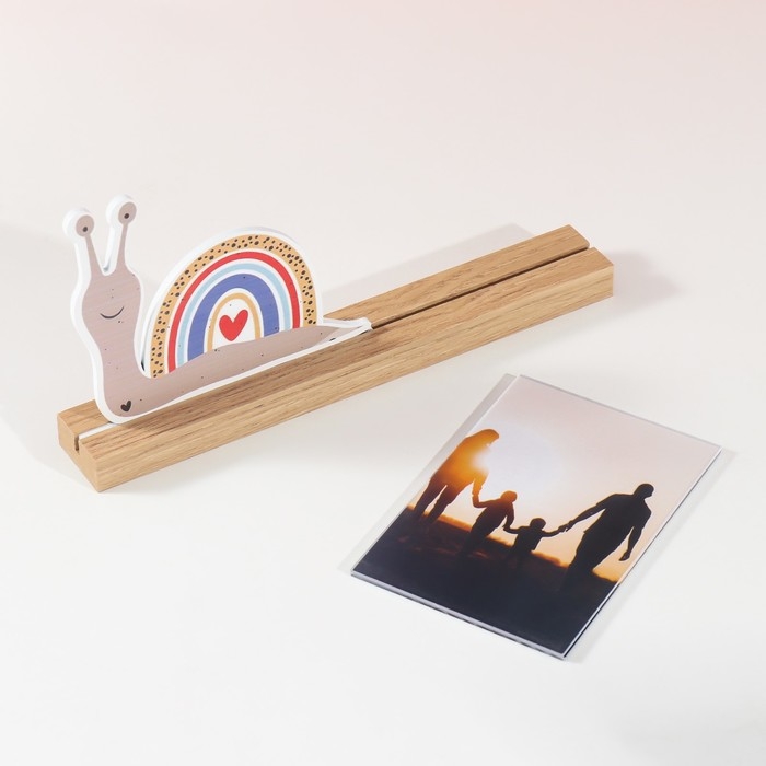 Фоторамка дерево, акрил 10х15 см  Фоторамка дерево, акрил 10х15 см "Улитка" 4х27,3х14 см