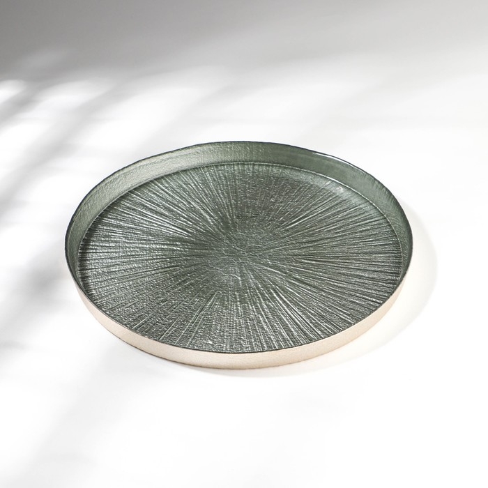 Тарелка стеклянная с бортом Victoria Regina, d=21 см Тарелка стеклянная с бортом Victoria Regina, d=21 см