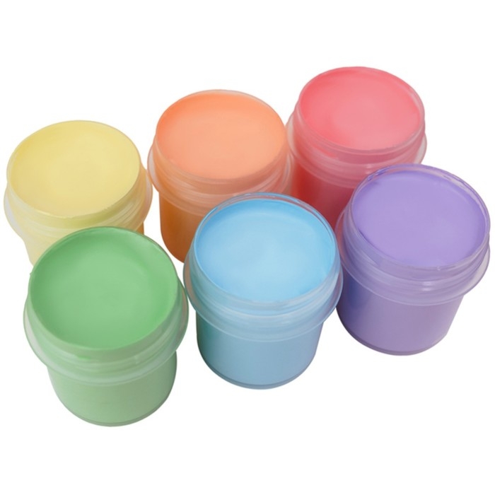 Краска акриловая, набор 6 цветов х 20 мл, Гамма Краска акриловая, набор 6 цветов х 20 мл, Гамма "Хобби", Pastel, морозостойкая, 180120228