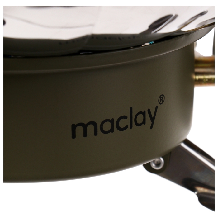 Плита газовая Maclay (с ветрозащитой) 12 х 12 см, для кемпинга, малая Плита газовая Maclay (с ветрозащитой) 12 х 12 см, для кемпинга, малая
