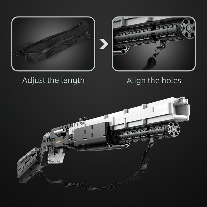 Конструктор «Техно. Дробовик», 2 варианта сборки, 880 деталей Конструктор «Техно. Дробовик», 2 варианта сборки, 880 деталей