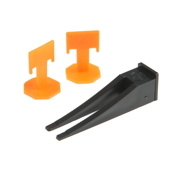 Система выравнивания плитки ЛОМ, 1 л, Зажим 1,5 мм + Клин (50 шт./50 шт.), ведро Система выравнивания плитки ЛОМ, 1 л, Зажим 1,5 мм + Клин (50 шт./50 шт.), ведро