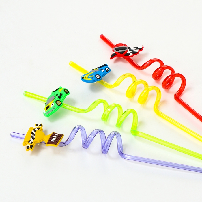 Трубочки для коктейля «Тачки», набор 4 шт. Трубочки для коктейля «Тачки», набор 4 шт.