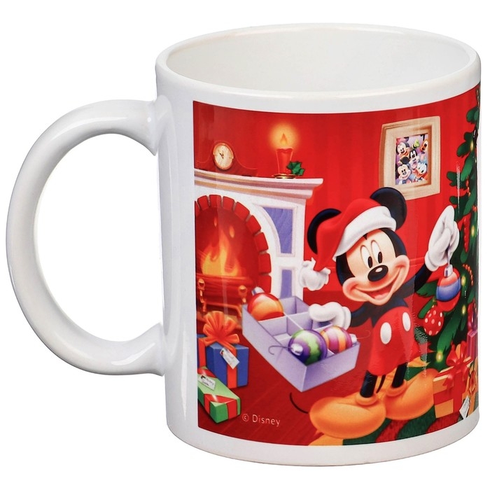Кружка керамическая Кружка керамическая "С Новым годом!" 320 мл, Микки Маус