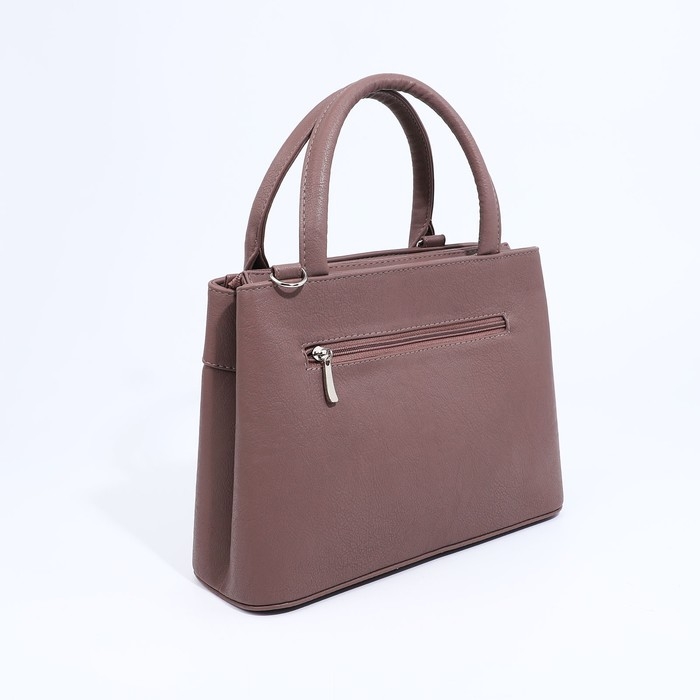 Сумка-тоут Сумка-тоут "Оливи" на молнии, цвет коричневый