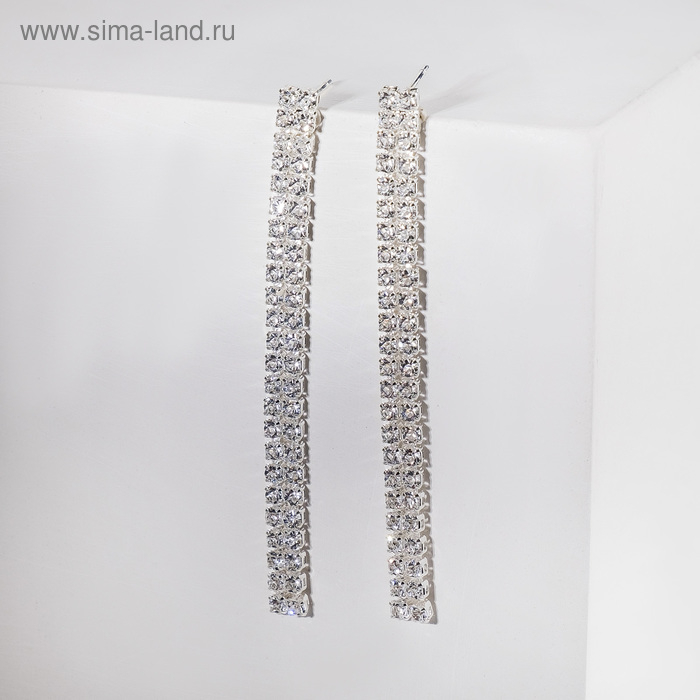 Набор 2 предмета: серьги, кулон «Элегантность» жгут, цвет белый в серебре, 42 см Набор 2 предмета: серьги, кулон «Элегантность» жгут, цвет белый в серебре, 42 см