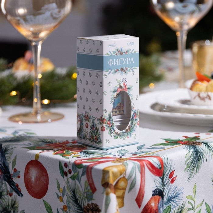 Светодиодная фигура «Серебристый фонарь с котиками» 5 × 12 × 5 см, пластик, батарейки AG13х3 (в комплекте), свечение тёплое белое