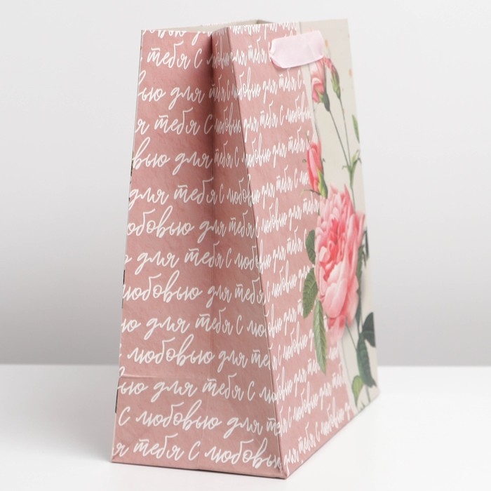 Пакет подарочный ламинированный вертикальный, упаковка, «Роза», ML 23 х 27 х 11,5 см Пакет подарочный ламинированный вертикальный, упаковка, «Роза», ML 23 х 27 х 11,5 см