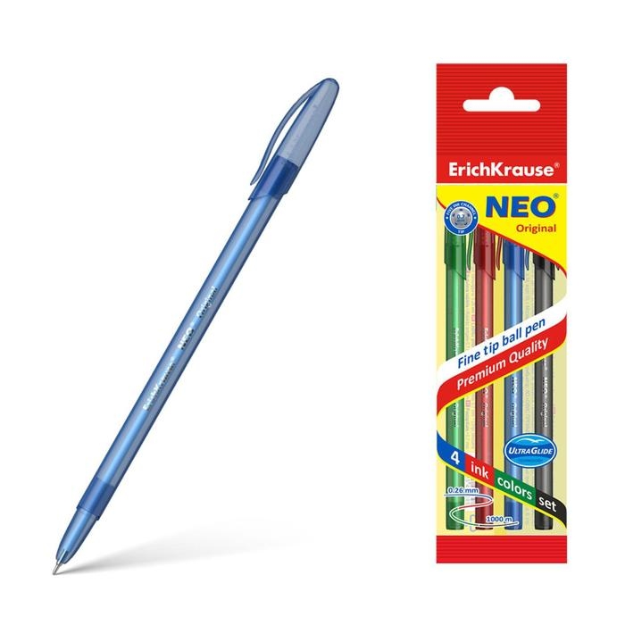 Ручка шариковая ErichKrause Stick Original, узел 0.7 мм, чернила микс, супермягкое письмо, длина линии письма 1000 метров, МИКС Ручка шариковая ErichKrause Stick Original, узел 0.7 мм, чернила микс, супермягкое письмо, длина линии письма 1000 метров, МИКС