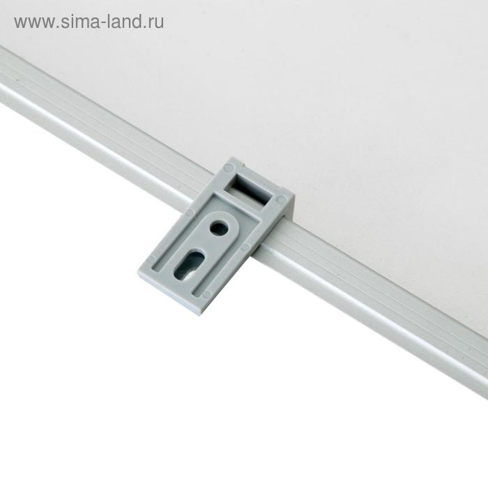 Доска магнитно-маркерная 100х180 см, Calligrata СТАНДАРТ, в алюминиевой рамке, с полочкой