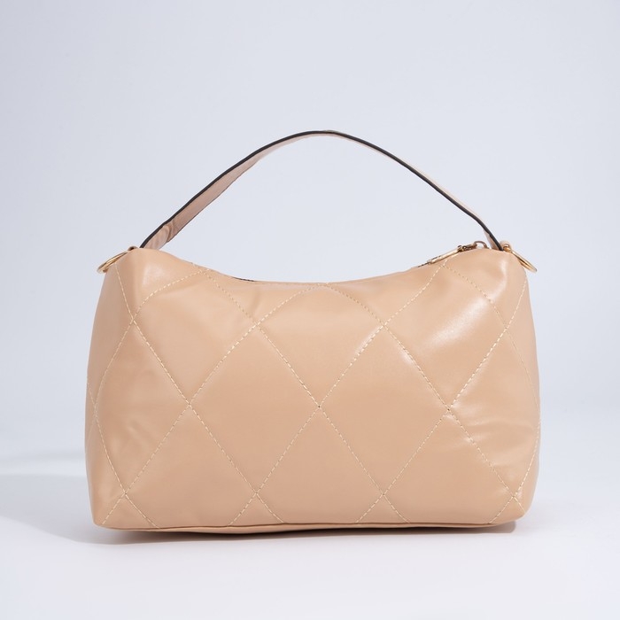 Сумка-багет на молнии, цвет бежевый Сумка-багет на молнии, цвет бежевый