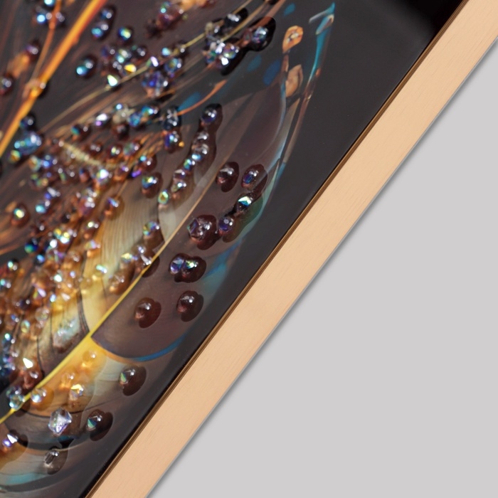 Картина акрил  Картина акрил "Перо колор сияние" 60х39,5 см