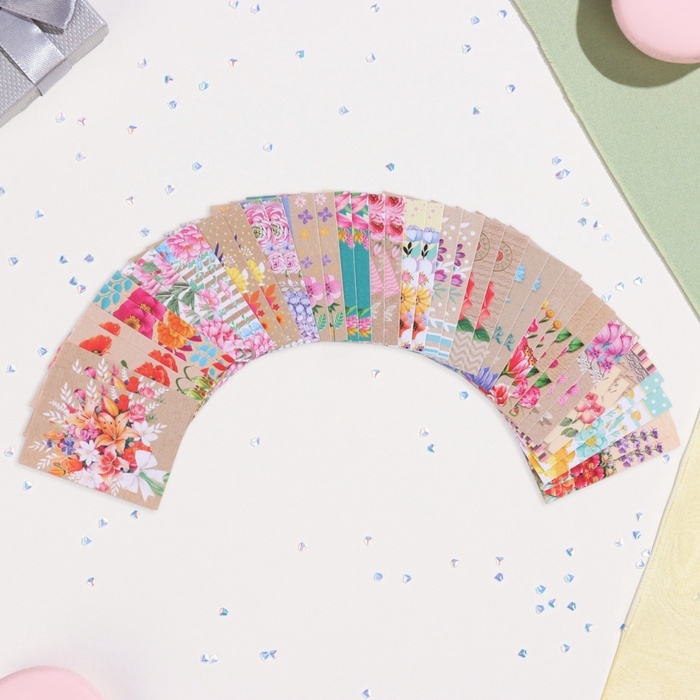 Набор мини-открыток  Набор мини-открыток "Пожелания - 4" мак, 40 штук, 5 х 7 см