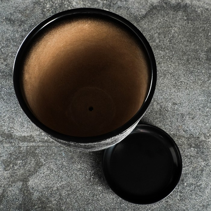 Горшок цветочный  Горшок цветочный "Космос" с поддоном 5л