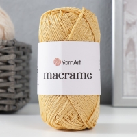 Пряжа "Macrame Макраме" 100% полиэстер 130м/90гр (155 кремовый)