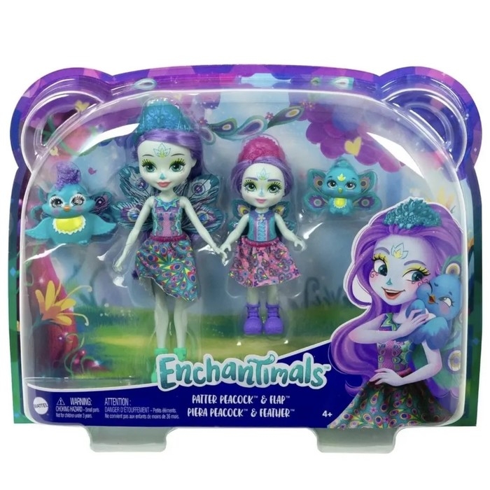 Игровой набор «Энчантималс. Пэттер Павлина с сестричкой и питомцами» Игровой набор «Энчантималс. Пэттер Павлина с сестричкой и питомцами»