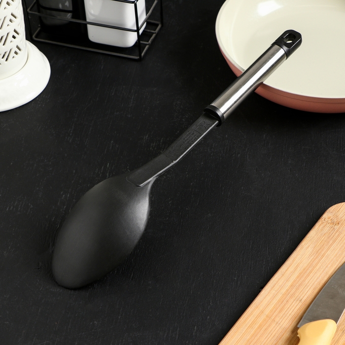 Ложка гарнирная Доляна «Антрацитовый блеск», 29,5 см Ложка гарнирная Доляна «Антрацитовый блеск», 29,5 см