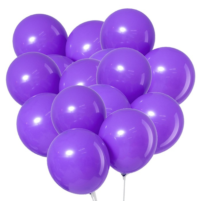 Шар латексный 12 Шар латексный 12", пастель, набор 100 шт., цвет сиреневый