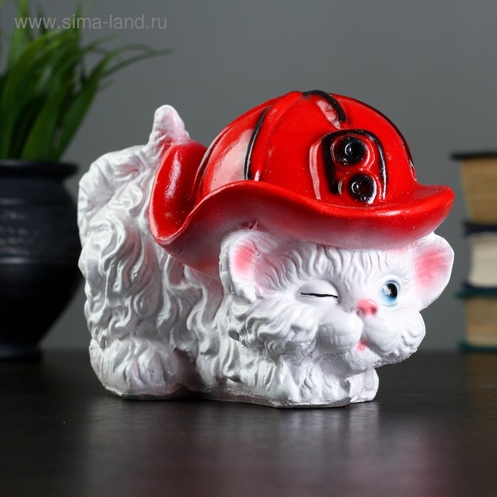 Копилка Копилка "Котёнок в каске" 16х9х11см