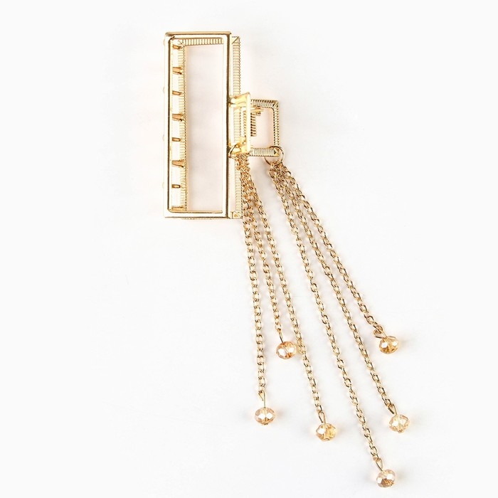 Краб для волос с цепочкой «You are beautiful», 14 х 6 х 3 см Краб для волос с цепочкой «You are beautiful», 14 х 6 х 3 см