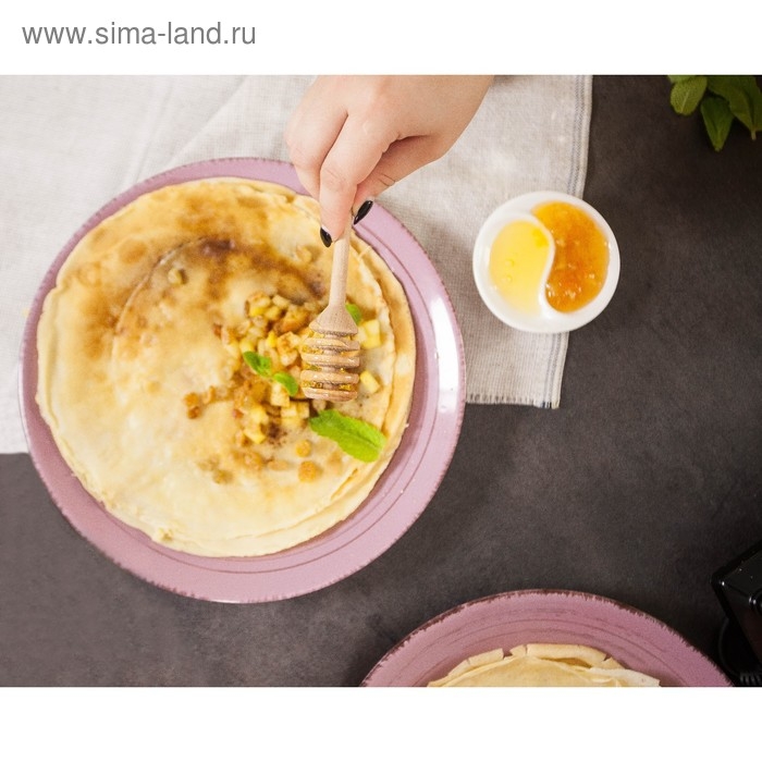 Ложка деревянная для меда из алтайской березы, 20 см Ложка деревянная для меда из алтайской березы, 20 см