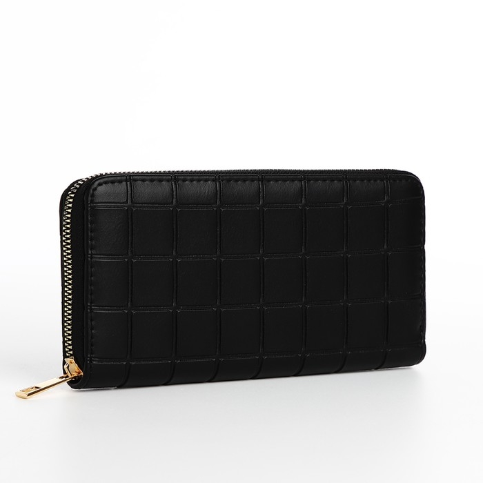 Кошелёк на молнии, цвет чёрный Кошелёк на молнии, цвет чёрный