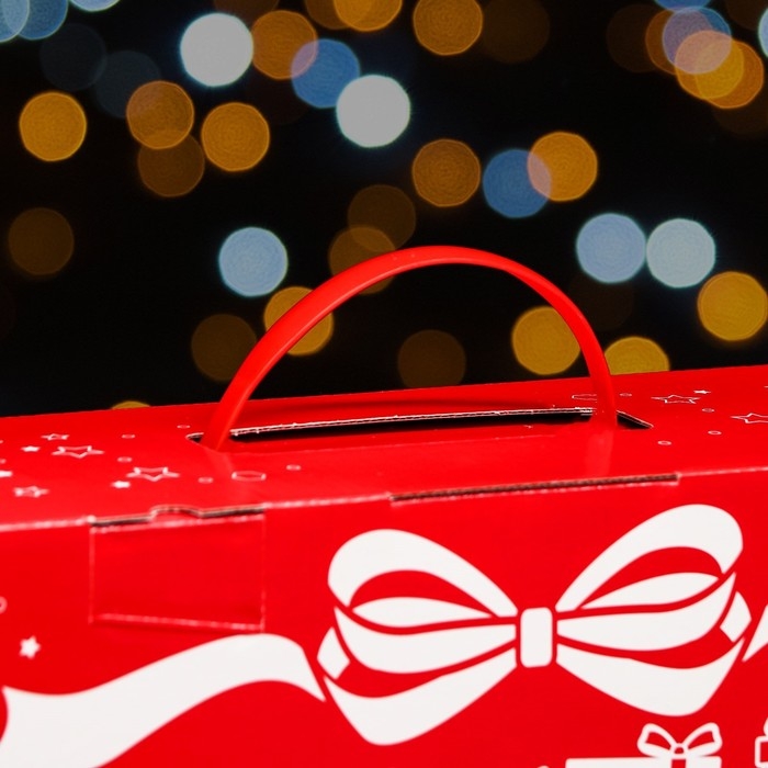 Коробка подарочная складная "Метелица" 36,5 х 11 х 26 см. Новый год