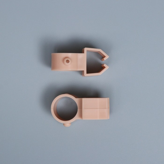 Карниз двухрядный, ширина 120 см, d=28 мм, пластиковые элементы, цвет дуб Карниз двухрядный, ширина 120 см, d=28 мм, пластиковые элементы, цвет дуб