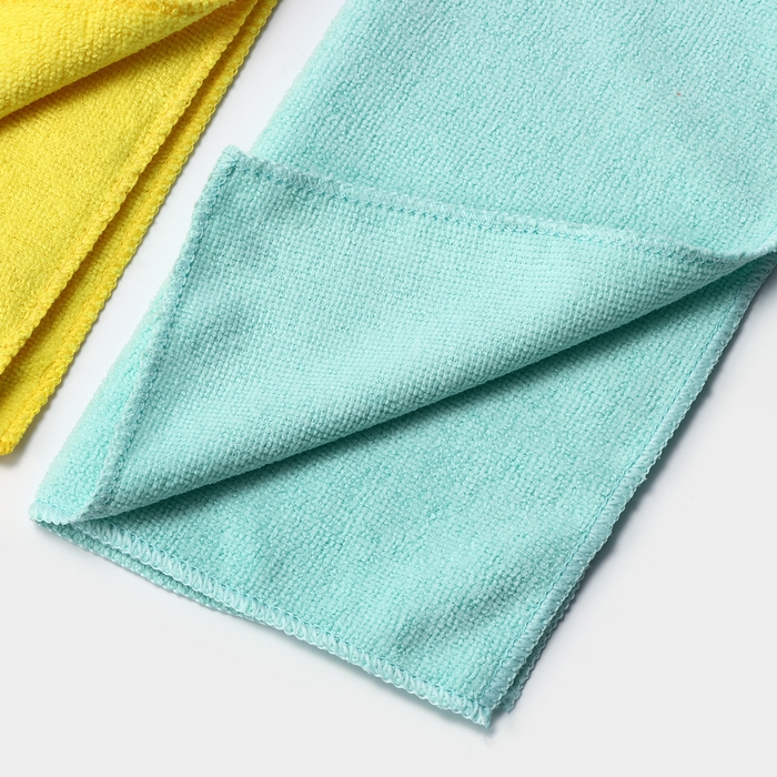 Салфетки универсальные Доляна, 220 г/м², 5 шт, 30×30 см, микрофибра, с оверлоком, цвет МИКС Салфетки универсальные Доляна, 220 г/м², 5 шт, 30×30 см, микрофибра, с оверлоком, цвет МИКС