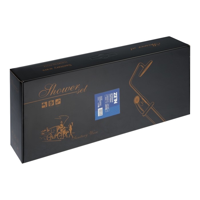 Душевая система ZEIN Z3867, смеситель, тропическая и ручная лейка, латунь, хром Душевая система ZEIN Z3867, смеситель, тропическая и ручная лейка, латунь, хром