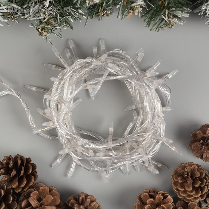 Гирлянда «Нить» 10 м с насадками «Игла», IP20, прозрачная нить, 100 LED, свечение мульти, 8 режимов, 220 В Гирлянда «Нить» 10 м с насадками «Игла», IP20, прозрачная нить, 100 LED, свечение мульти, 8 режимов, 220 В