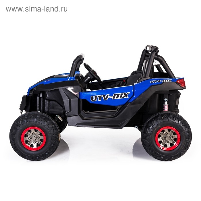 Электромобиль «БАГГИ», полный привод 4WD, кожаное сиденье, цвет синий Электромобиль «БАГГИ», полный привод 4WD, кожаное сиденье, цвет синий