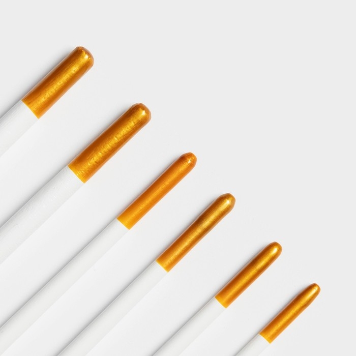 Набор кондитерских кисточек для декорирования Доляна «Ларсон», 6 шт, цвет белый Набор кондитерских кисточек для декорирования Доляна «Ларсон», 6 шт, цвет белый