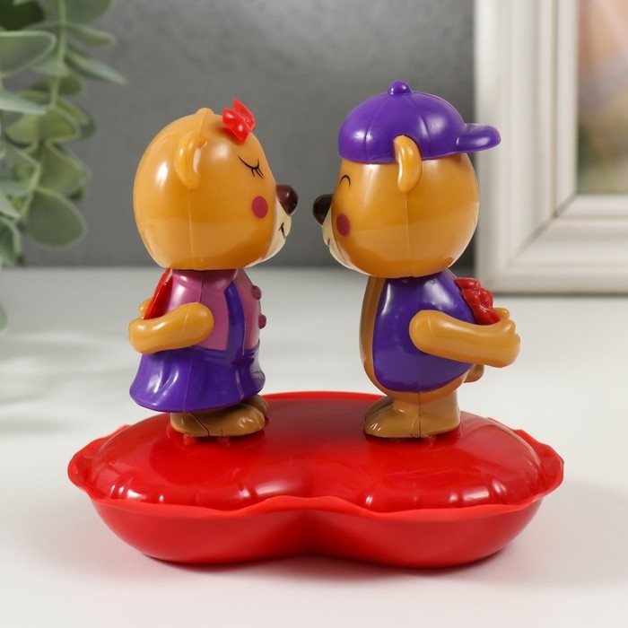 Маятник пластик от солнечной батареи Маятник пластик от солнечной батареи "Поцелуйчик. Медвежата" 9х11,8х11 см