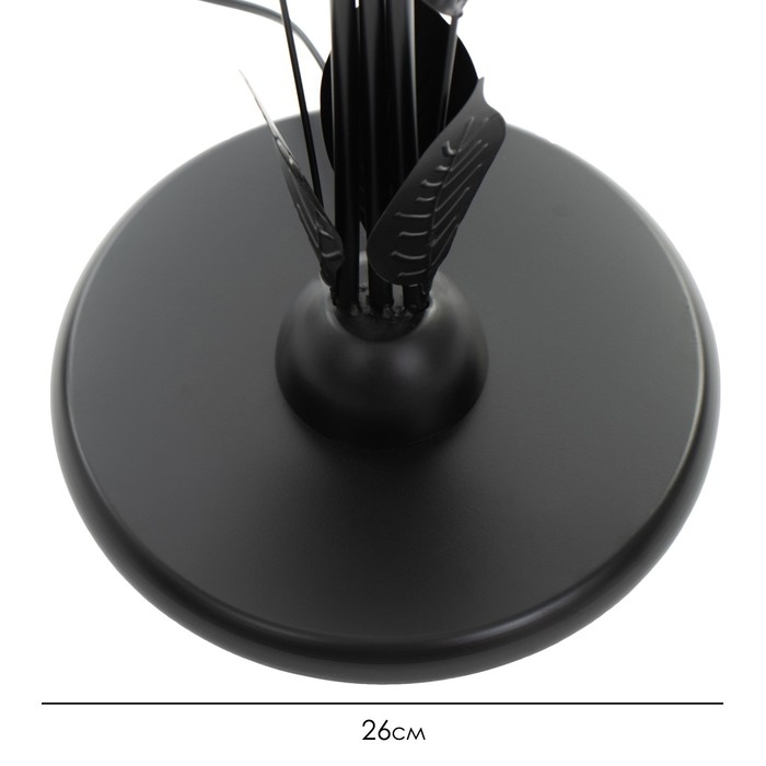 Торшер  Торшер "Ариадна" 4хЕ27 15Вт чёрно-белый h.170 см