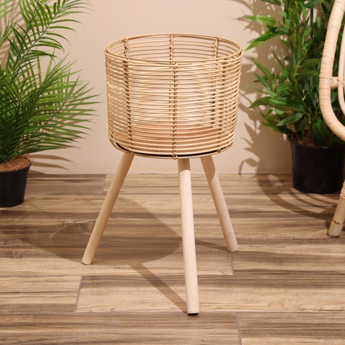 Набор плетёных кашпо, 3 шт, высота 44х44х56 см Набор плетёных кашпо, 3 шт, высота 44х44х56 см